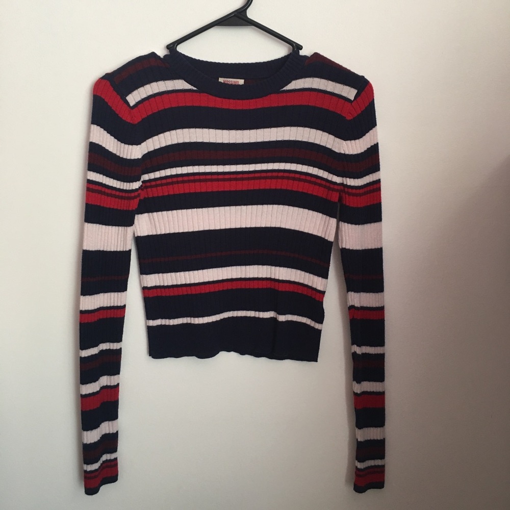 Striped tight Long-sleeved shirt